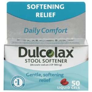  Dulcolax Stool Softener Liquid Gels 50 ct (Quantity of 4 
