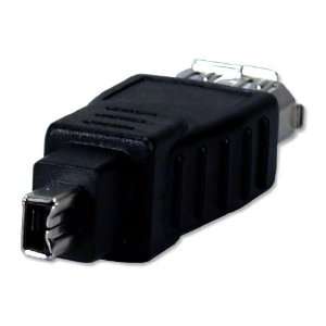  QVS IEEE1394 FireWire/i.Link 6Pin Female to 4Pin Male 