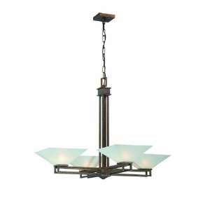 Nuvo Lighting 60/4404 Four Light Ratio Chandelier with Frosted Glass 