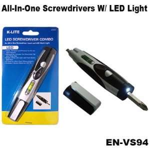  K Lite All In One Screwdrivers,Level & LED Work Light 