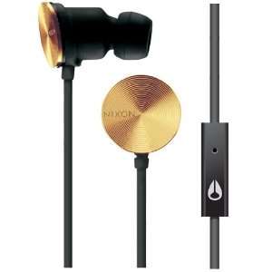  Nixon Wire Mic Headphones  Black / Gold Electronics