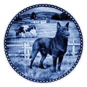  Kelpie Danish Blue Porcelain Plate