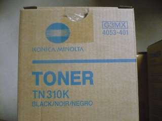 New OEM Konica Minolta TN310K Black Toner Cartridge  