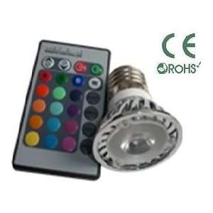  GreenLEDBulb E27 3 Watt RGB LED bulb Spotlight with Remote 