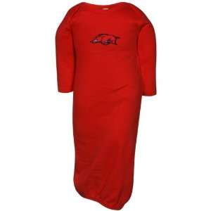   Arkansas Razorbacks Infant Cardinal Layette Gown