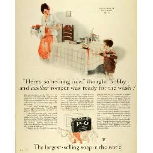  Bar Soap Laundry Child & Mom   Original Print Ad