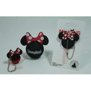  Disney Parks Minnie Mouse Antenna Topper, Keychain & Key 