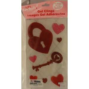   Gel Clings   For Window Use Only   Lock and Key 