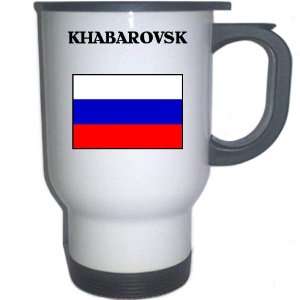  Russia   KHABAROVSK White Stainless Steel Mug 