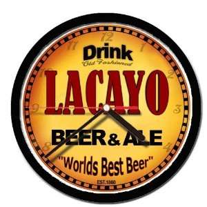  LACAYO beer and ale cerveza wall clock: Everything Else