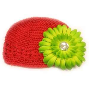  Red Adorable Infant Beanie Kufi Hat Fits 0   9 Months With 