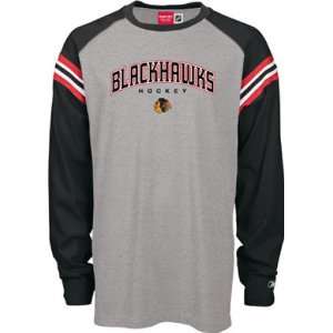  Men`s Chicago Blackhawks Fan L/S Crew Neck Tshirt Sports 