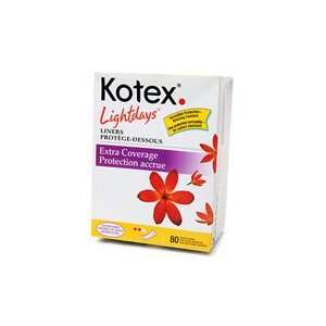  Kotex Lightdays Extra Coverage Pantiliners   Unscented 