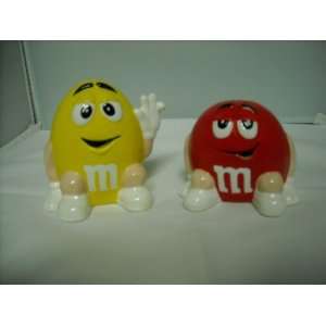   Yellow & Red Salt & Pepper Shaker New Without Box 