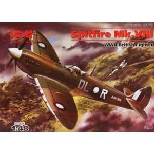    ICM   1/48 Spitfire MK.VIII (Plastic Model Airplane) Toys & Games