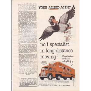  Allied Van Lines Long Distance Moving 1952 Original 