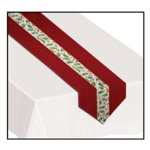  Christmas Holly Fabric Table Runner Case Pack 30   540566 