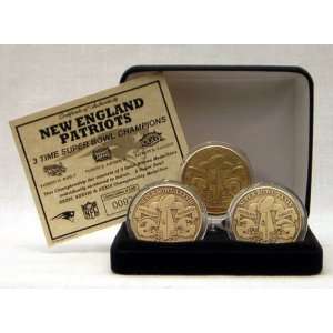 New England Patriots Bronze Super Bowl Collection Sports 