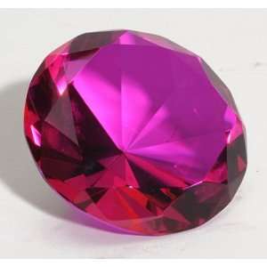    Round Brillant Cut Diamond in 100mm   Panther Pink