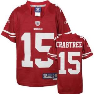 Michael Crabtree Red Reebok NFL Premier San Francisco 49ers Youth 