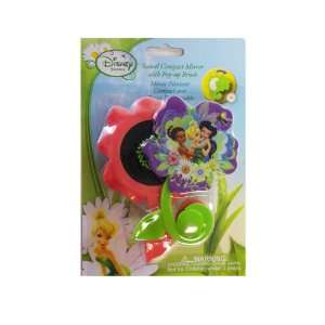  Tinkerbell Compact Mirror With Brush   Disneys Fairies 