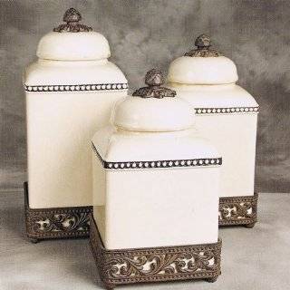Cream Tuscan Canisters (Set 3)