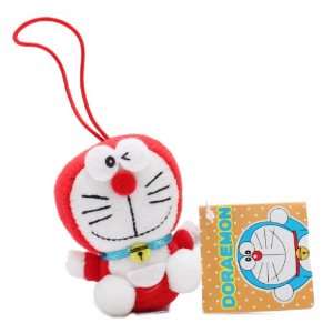 2.5 Official Taito Doraemon Plush Doll   Doraemon (Red 