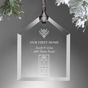  Personalized Christmas Ornaments   First Home: Home 