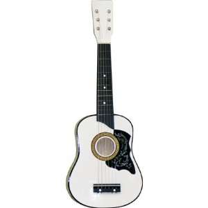  NEW 25 TOY Beginner WHITE Acoustic Guitar W Bag Case 