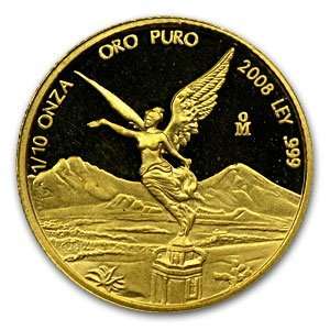  2008 1/10 oz Proof Gold Mexican Libertad Toys & Games