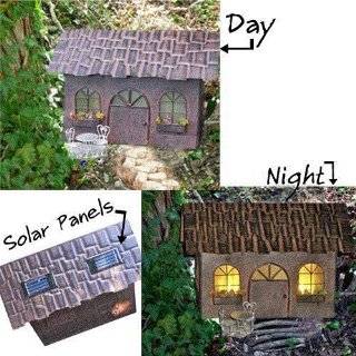  The Fiddlehead Fairy Garden Solar Fairy House Accessory 