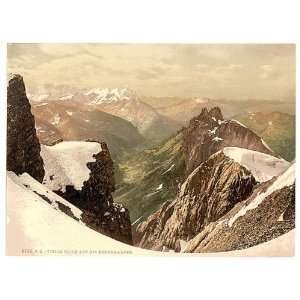  Photochrom Reprint of Titlis, view of the Alps, Bernese 