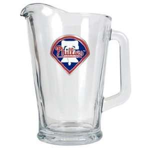   Phillies MLB 60oz Glass Pitcher   Primary Logo: Sports & Outdoors