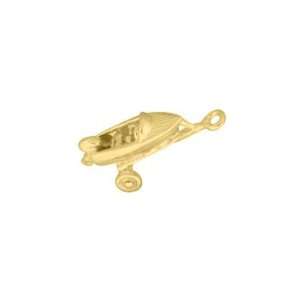   22K Gold on Sterling Silver Boat with Trailer Charm Katarina Jewelry