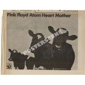 Pink Floyd Atom Heart Mother LP Promo Ad Original 1970:  