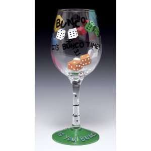 Bunco Wine Glass by Lolita   **Retired** 