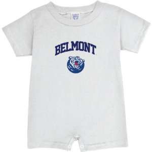    Belmont Bruins White Arch Logo Baby Romper