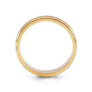    Two Tone Modern Ring 14k White Rose Gold Wedding Band Jewelry