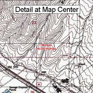 USGS Topographic Quadrangle Map   Morgan, Utah (Folded/Waterproof 