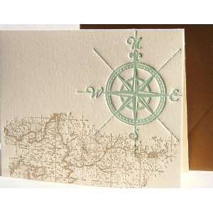   map letterpress boxed note cards, invitations: Health & Personal Care