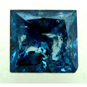  Princess Cut Loose Diamond (1.63 Ct, BLUE(COLOR IRRADIATED 