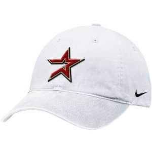 Nike Houston Astros White Campus Adjustable Hat: Sports 