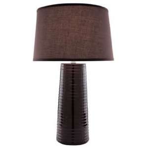    Lite Source Coffee Brown Ceramic Table Lamp: Home Improvement