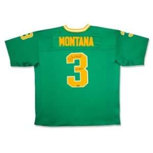 Joe Montana Signed Notre Dame Green Jersey Go Irish UDA:  