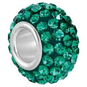   12mm Emerald Preciosa Crystal   Large Hole Bead Arts, Crafts & Sewing