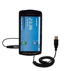  Coiled USB Cable for the Sony Ericsson Zeus with Power Hot 
