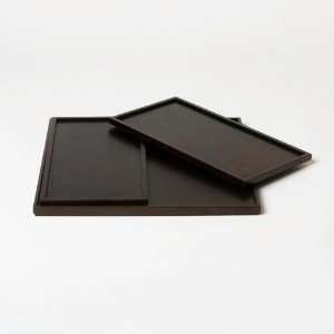 Set of 3 Nesting Trays in Cocoa Lacquer 