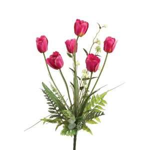 Floral Blossom Artificial Silk Tulip/Wild Flower/Mixed Foliage 
