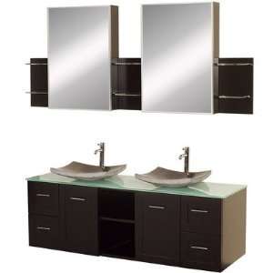   Vanity Set Vanity Top Choice: White Stone, Sink Choice: Black Granite