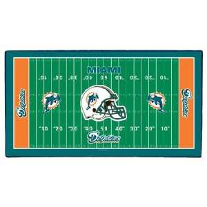  Wincraft Miami Dolphins 28X52 Field Mat: Sports & Outdoors